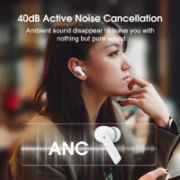 kf S0544a3ae46ab43d9bbb84678b2d441cbP QCY HT05 ANC Wireless Earphone 40dB Noise Cancelling Bluetooth 5 2 Headphone 6 Mic ENC HD