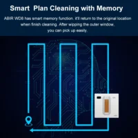 Window Vacuum Robot Cleaner ABIR WD8, Dual Ultrasonic Spray, AI intelligent Wipping, Updated Laser,Smart Home Glass Wall Washing - Image 5