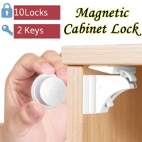 Magnetic Child Lock Children Protection Baby Safety Lock Drawer Latch Cabinet Door Lock Limiter Children Security Locks - Image 3