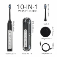 kf S7e91a621920345c4a75dbb0febbdf5e56 SUBORT Super Sonic Electric Toothbrushes for Adults Kid Smart Timer Whitening Toothbrush IPX7 Waterproof Replaceable Heads