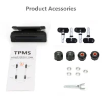 TPMS Car Tire Pressure Alarm Monitor System Automatic Brightness Control Wireless Solar Power 4 Sensors Decoration Accessories - Image 6