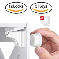 Magnetic Child Lock Children Protection Baby Safety Lock Drawer Latch Cabinet Door Lock Limiter Children Security Locks - Image 4