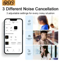 kf Sd83c351cc421428293a8a8a35acb4d5be QCY HT05 ANC Wireless Earphone 40dB Noise Cancelling Bluetooth 5 2 Headphone 6 Mic ENC HD