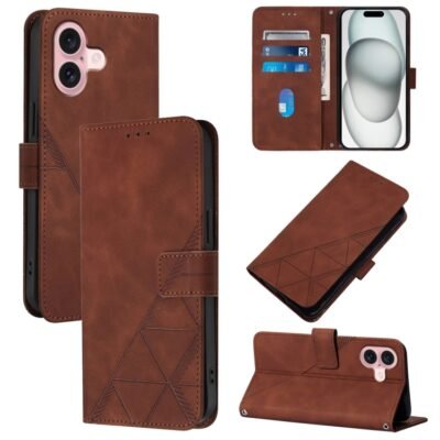 Crossbody 3D Embossed Flip Leather Phone Case
