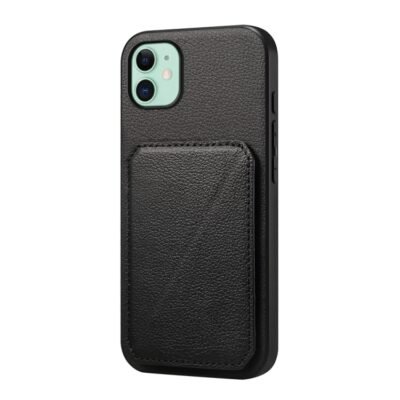 D04 Calf Texture Dual Card Slot Holder Phone Case