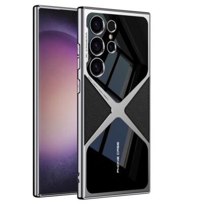 GKK Leather Electroplating Supersonic Speed Shockproof Phone Case