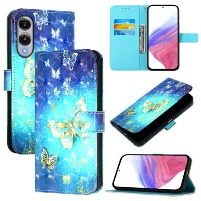 3D Painting Horizontal Flip Leather Phone Case