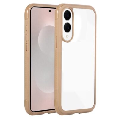 Solid Color Edge Transparency Acrylic TPU Phone Case