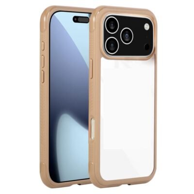 Solid Color Edge Transparency Acrylic TPU Phone Case