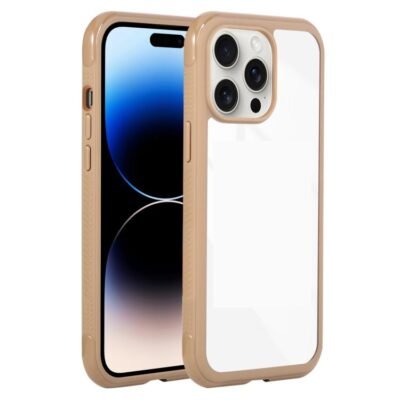 Solid Color Edge Transparency Acrylic TPU Phone Case